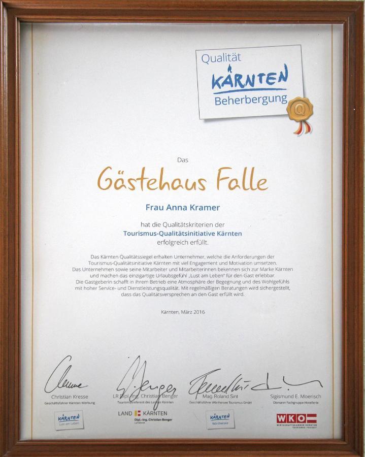 Haus Falle Schiefling am See Buitenkant foto